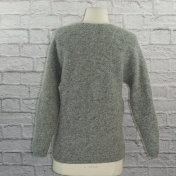 Michelle Mason Melange Zip Side Alpaca Wool Sweater - Picture 5 of 9